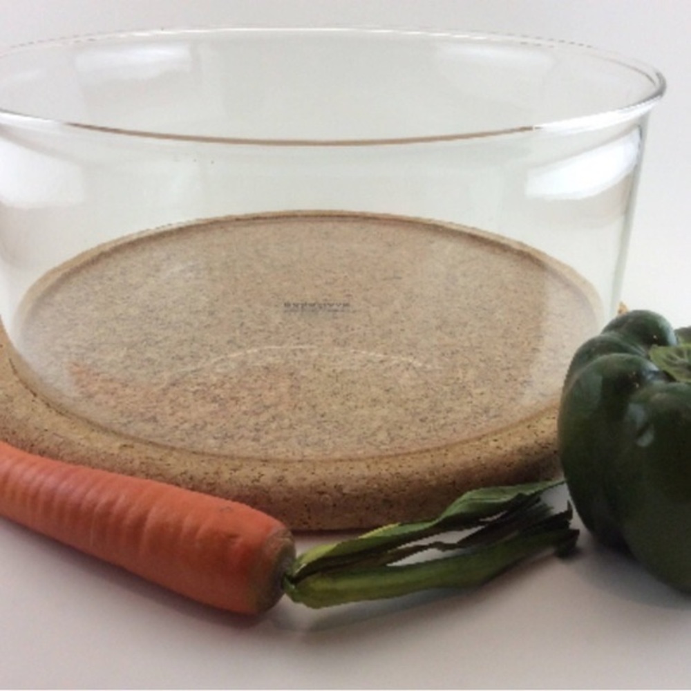 Boda Nova Sweden Salad or Serving Bowl With Cork
Trivet Made in West Germany